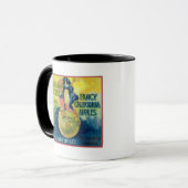 Mug Étiquette de caisse de pomme du Pacifique (Devant gauche)