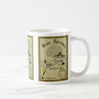 Mug Étiquette de cerveau normal d'Abby vieil