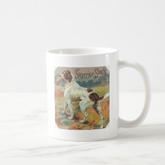 Mug Étiquette de chien de chasse vintage