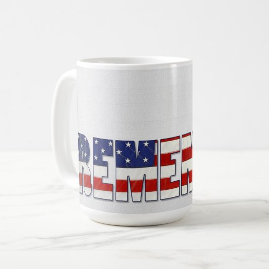 Mug étiquette de chien militaire sur le texte du drape (Devant gauche)