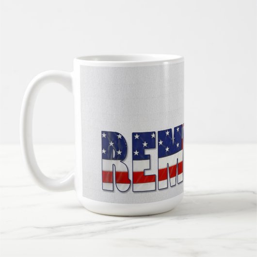 Mug étiquette de chien militaire sur le texte du drape (Gauche)