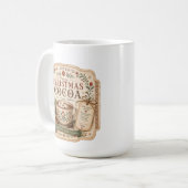Mug Étiquette de Chocolat Chaud Nordique (Devant gauche)