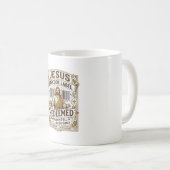 Mug étiquette de code-barres Jésus Rachetée Jésus code (Devant droit)