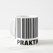 Mug étiquette de code-barres praktikant (Devant gauche)
