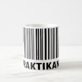 Mug étiquette de code-barres praktikant (Centre)