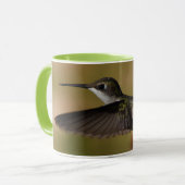 Mug Étiquette de colibri 11 oz (Devant gauche)