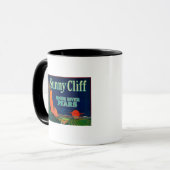 Mug Étiquette de fréquence de la presse Sunny CliffMed (Devant gauche)
