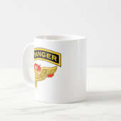 Mug Étiquette de garde forestière - orienteur (Devant gauche)