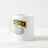 Mug Étiquette de garde forestière - sableuse (Devant gauche)