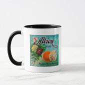 Mug Étiquette de la marque Albion Citrus Crate (Gauche)