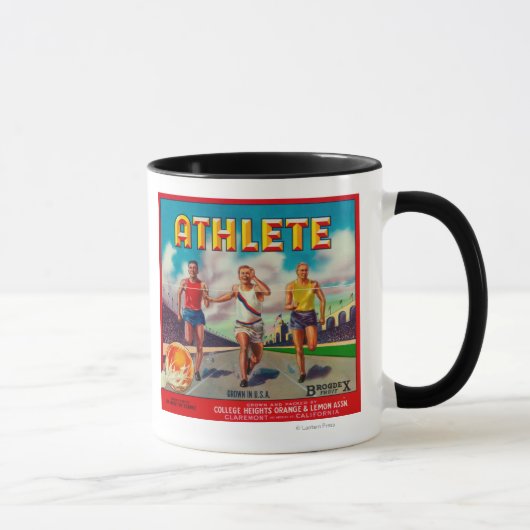 Mug Étiquette de la marque Athlete Citrus (Droite)