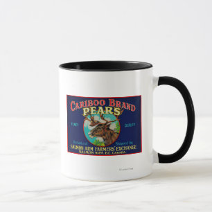 Mug Étiquette de la poire de CaribooCanada