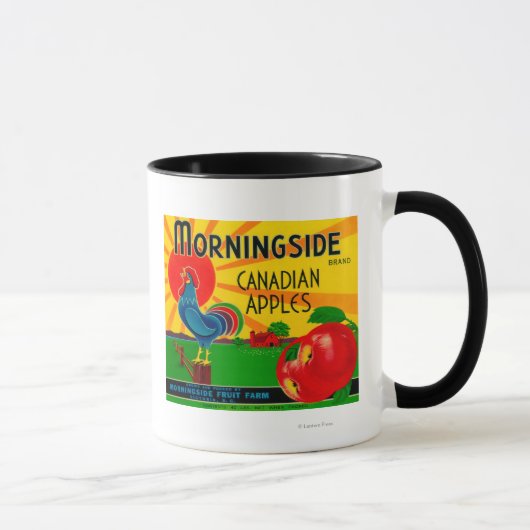 Mug Étiquette de la pomme de Morningside Canada (Droite)