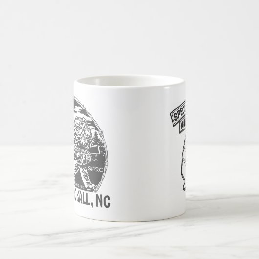 Mug Étiquette "de Mackall de camp longue" - (Centre)