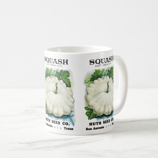 Mug Étiquette de paquets de graines de squash (Devant droit)
