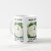 Mug Étiquette de paquets de graines de squash (Devant gauche)