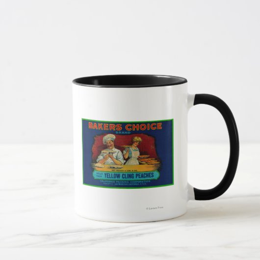 Mug Étiquette de plage de choix des boulangers (Droite)