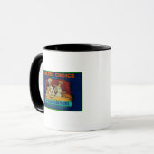 Mug Étiquette de plage de choix des boulangers (Devant gauche)