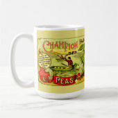 Mug Étiquette de pois en conserve de l'époque victorie (Gauche)