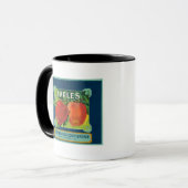 Mug Étiquette de pomme de fruits à spiner - Yakima, WA (Devant gauche)
