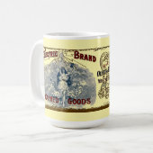 Mug Étiquette de potiron en conserve de l'ère victorie (Devant gauche)