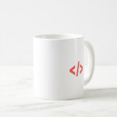 Mug Étiquette de programmation (Devant droit)