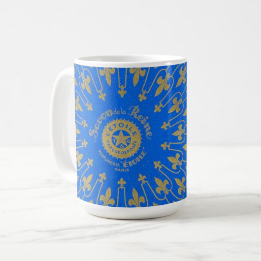 Mug Étiquette de Savon de la Reine Soap (Devant gauche)
