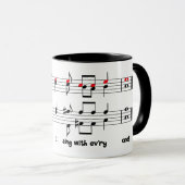 Mug Étiquette de tenor "que je chante avec l'ev'ry " (Devant droit)