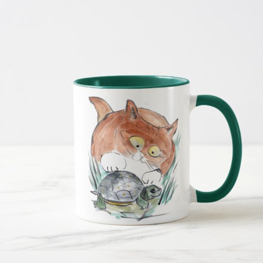 Mug Étiquette de tortue - le chaton indique que vous (Droite)