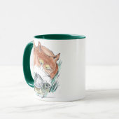 Mug Étiquette de tortue - le chaton indique que vous (Devant gauche)