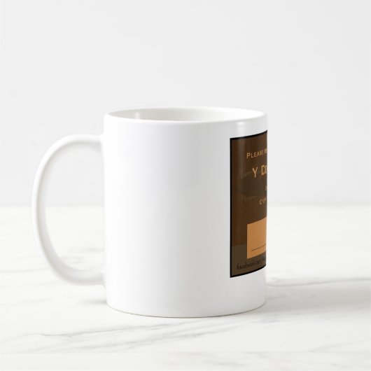Mug Étiquette d'équipage de Y Ddragi Fach (Gauche)