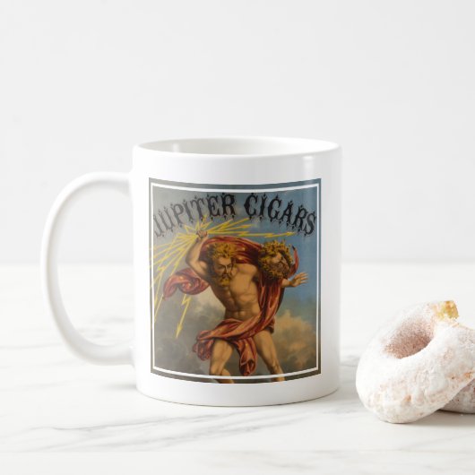 Mug Étiquette du tabac, 1868. (Avec donut)