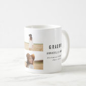 Mug étiquette multi-photo de diplôme de type (Devant droit)