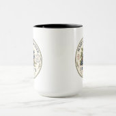 Mug Étiquette Myrtilles Vintage (Centre)