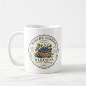 Mug Étiquette Myrtilles Vintage (Gauche)