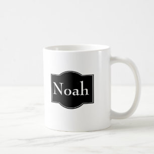 Mug Étiquette noir personnalisé