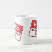 Mug Étiquette nommée de papa (Centre)
