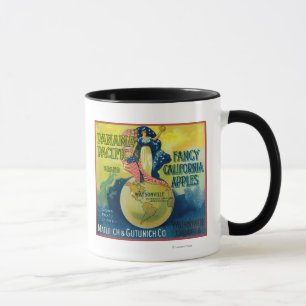 Mug Étiquette Pacifique de caisse du Panama Apple