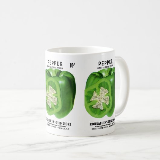 Mug Étiquette Pepper Seed Packet (Devant droit)