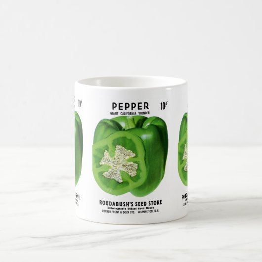 Mug Étiquette Pepper Seed Packet (Centre)