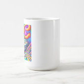 Mug Étiquette personnalisé | Chat Kitty Mystique uniqu (Centre)