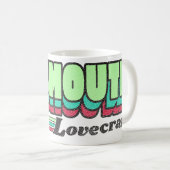 Mug Étiquette rétro Innsmouth Lovecraft (Devant droit)