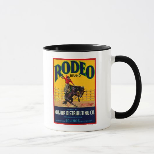 Mug Étiquette Rodeo VegetableSalinas, CA (Droite)