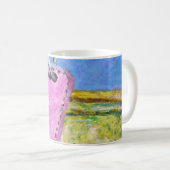 Mug Étiquette Rose (Devant droit)