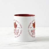 Mug Étiquette sirop d'érable avec feuille d'érable à s (Centre)