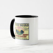 Mug Étiquette Sunrise Brand Cranberry (Devant gauche)