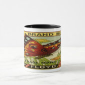 Mug Étiquette végétal vintage - haricots (Centre)