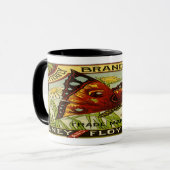 Mug Étiquette végétal vintage - haricots (Devant gauche)