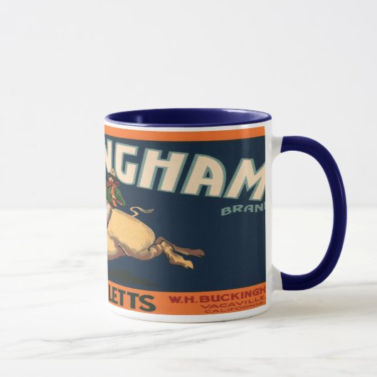 Mug Étiquette vintage Fruit (Droite)