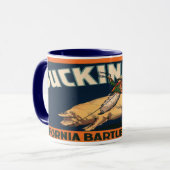 Mug Étiquette vintage Fruit (Devant gauche)